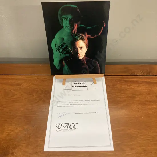 Lou Ferrigno "The Incredible Hulk" Signed 25 x 20cm Photo With Authentication